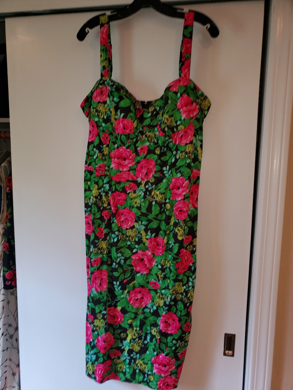 Pinup Couture Deadly Dames Floral Wiggle Dress
